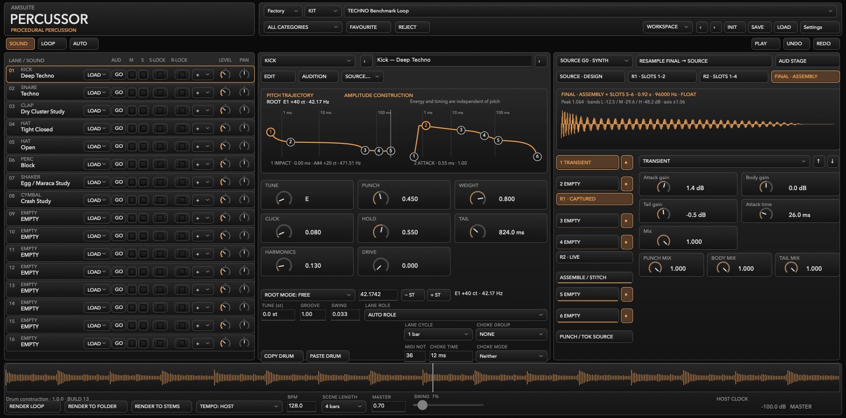 PERCUSSOR native plugin interface