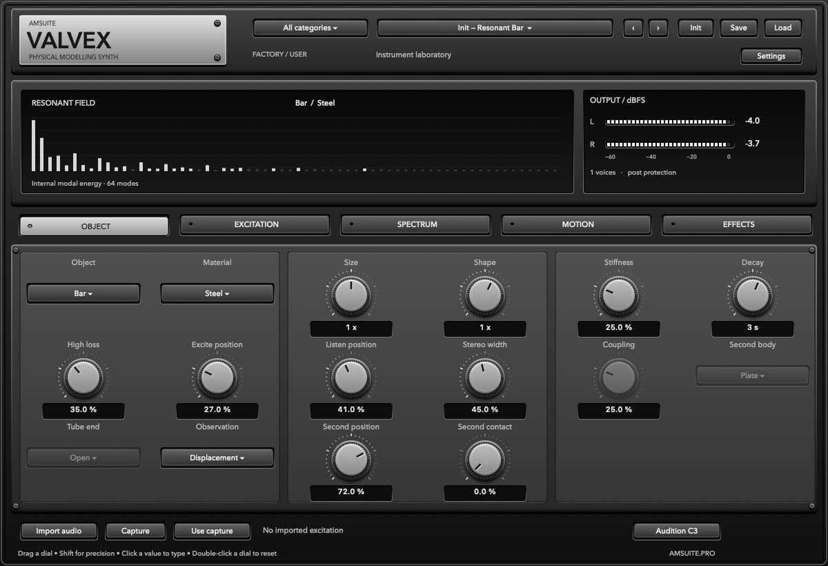 VALVEX native plugin interface